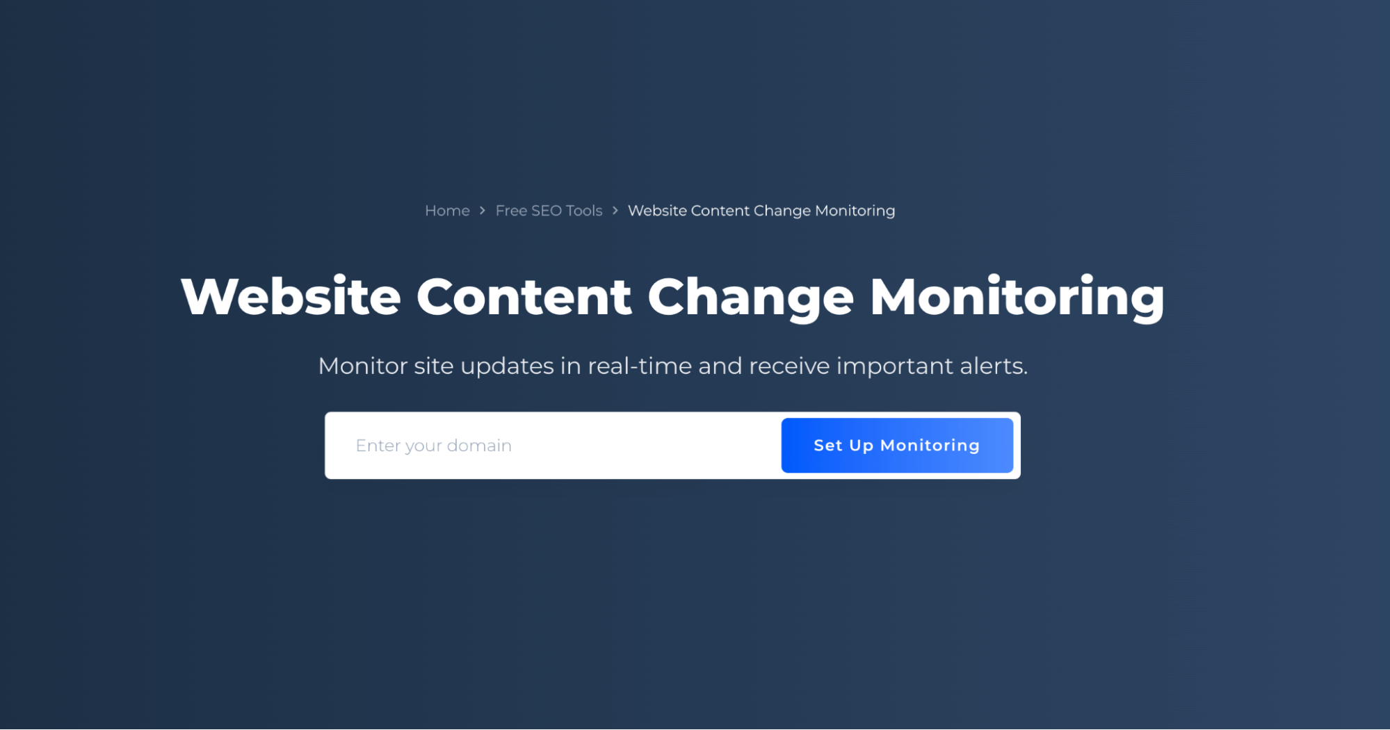 Website Content Change Monitoring
