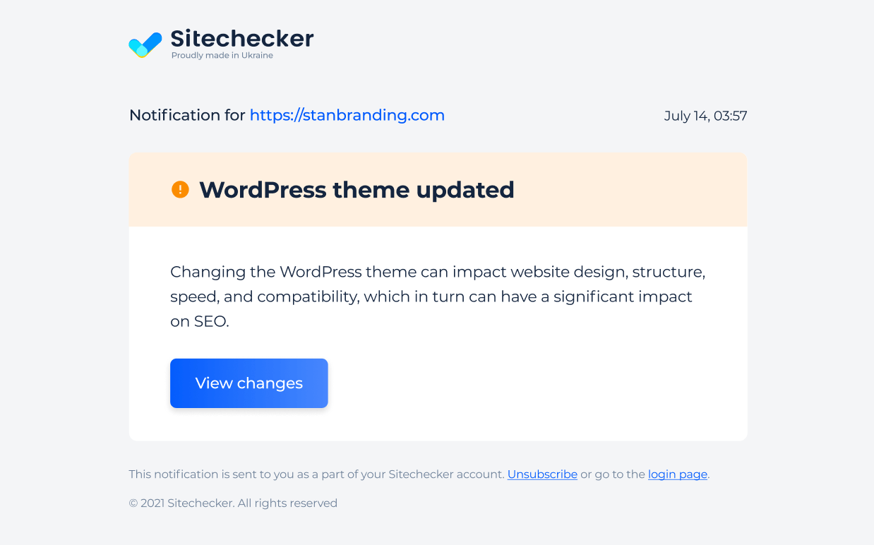 Wordpress Theme Update