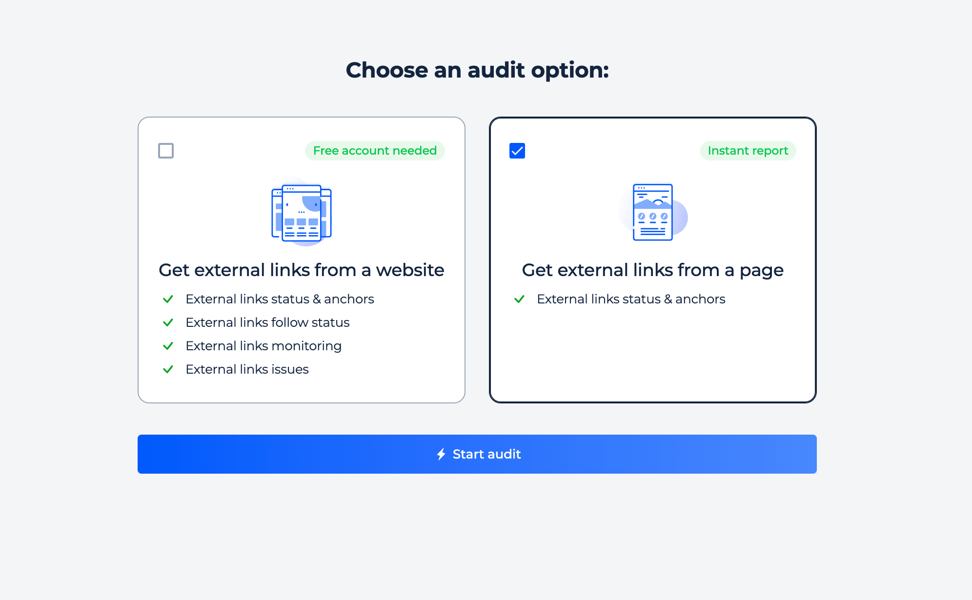 External Link Checker Page Check