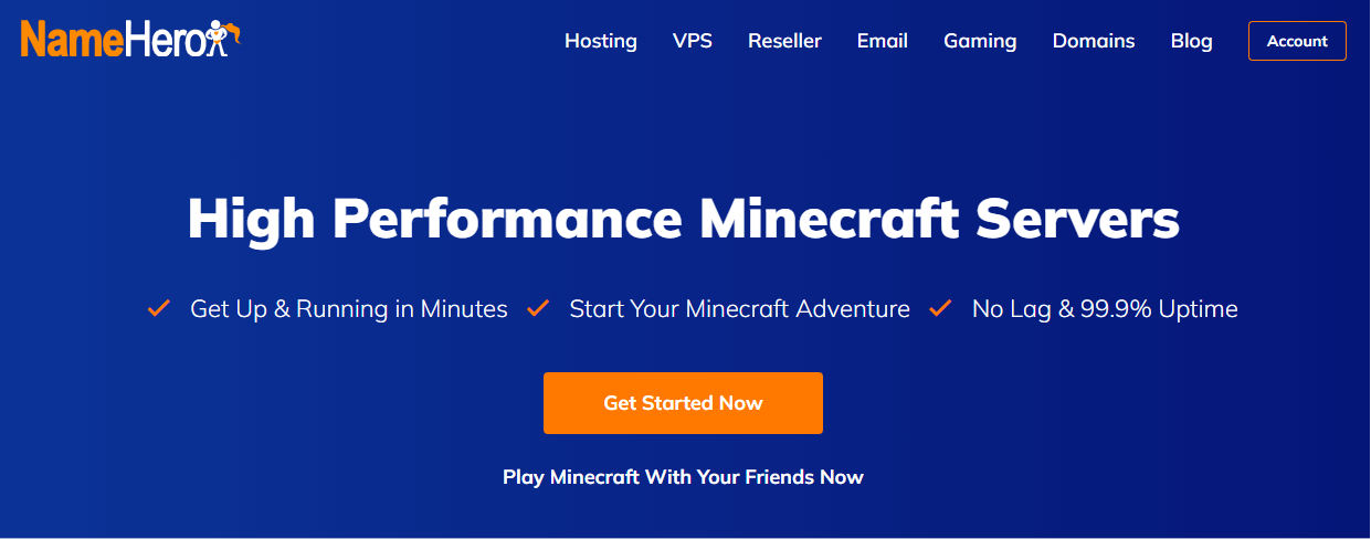 Namehero – High Performance & Instant Setup for Minecraft