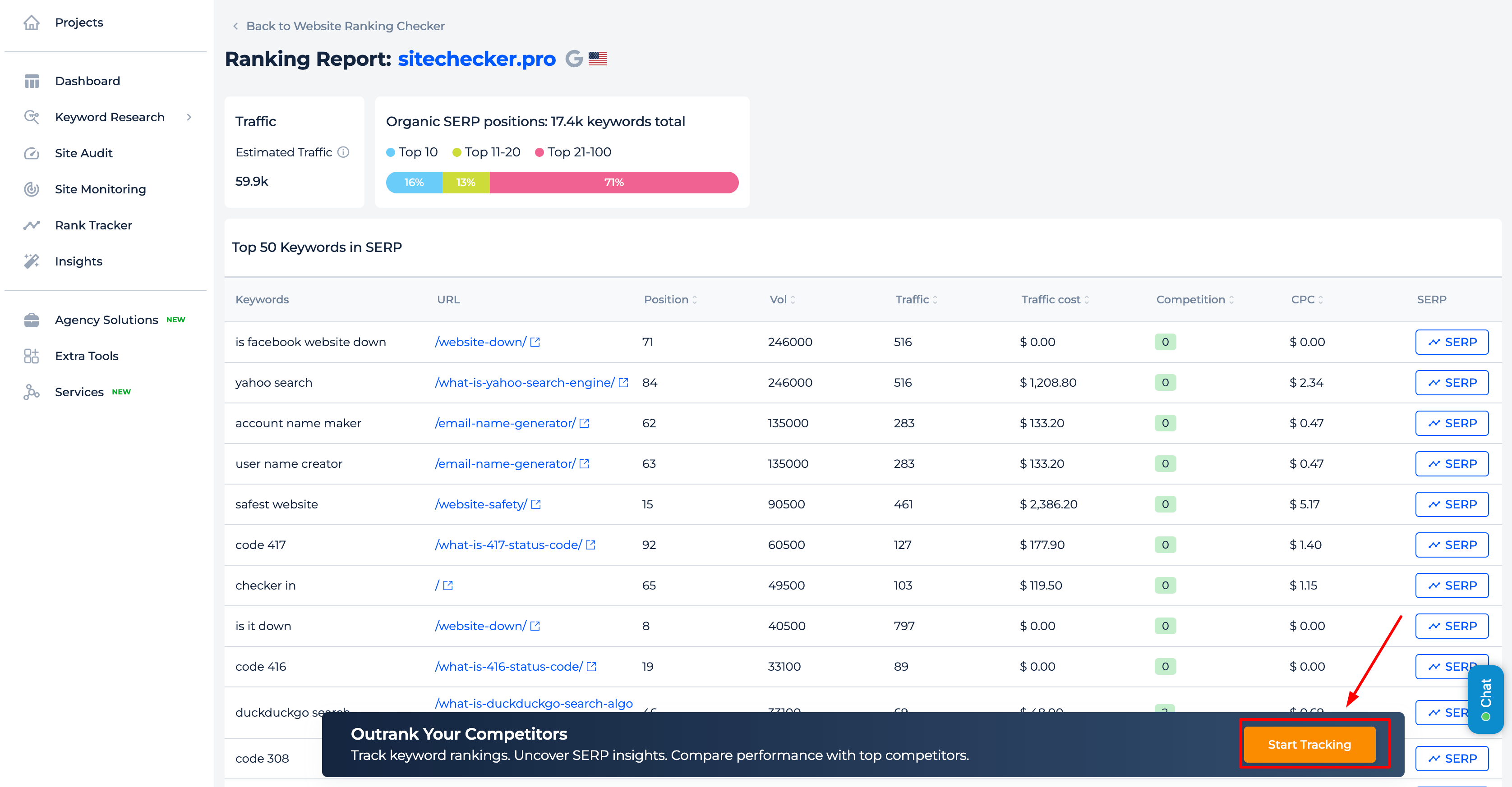 Etiqueta emergente de inicio de prueba gratuita