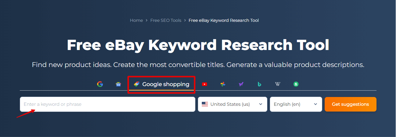 Free eBay Keyword Research Tool