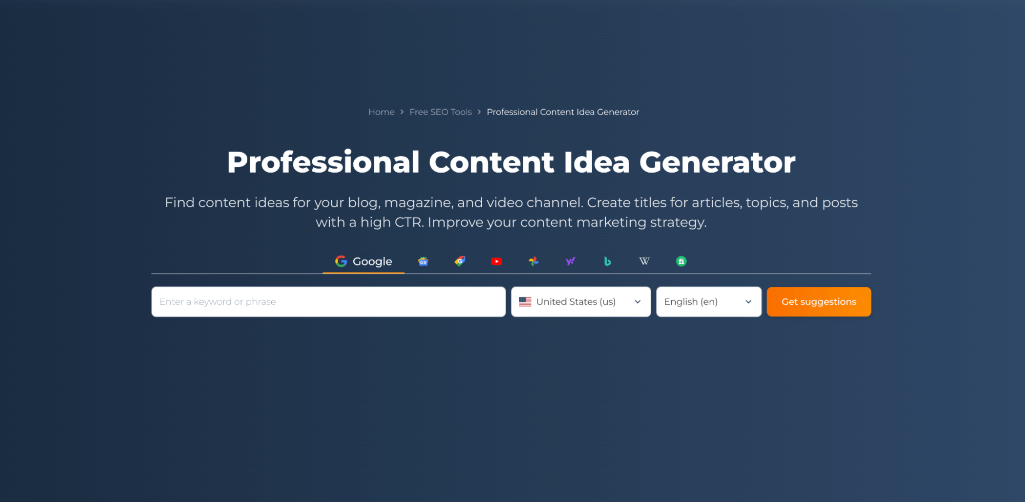 Professional Content Idea Generator