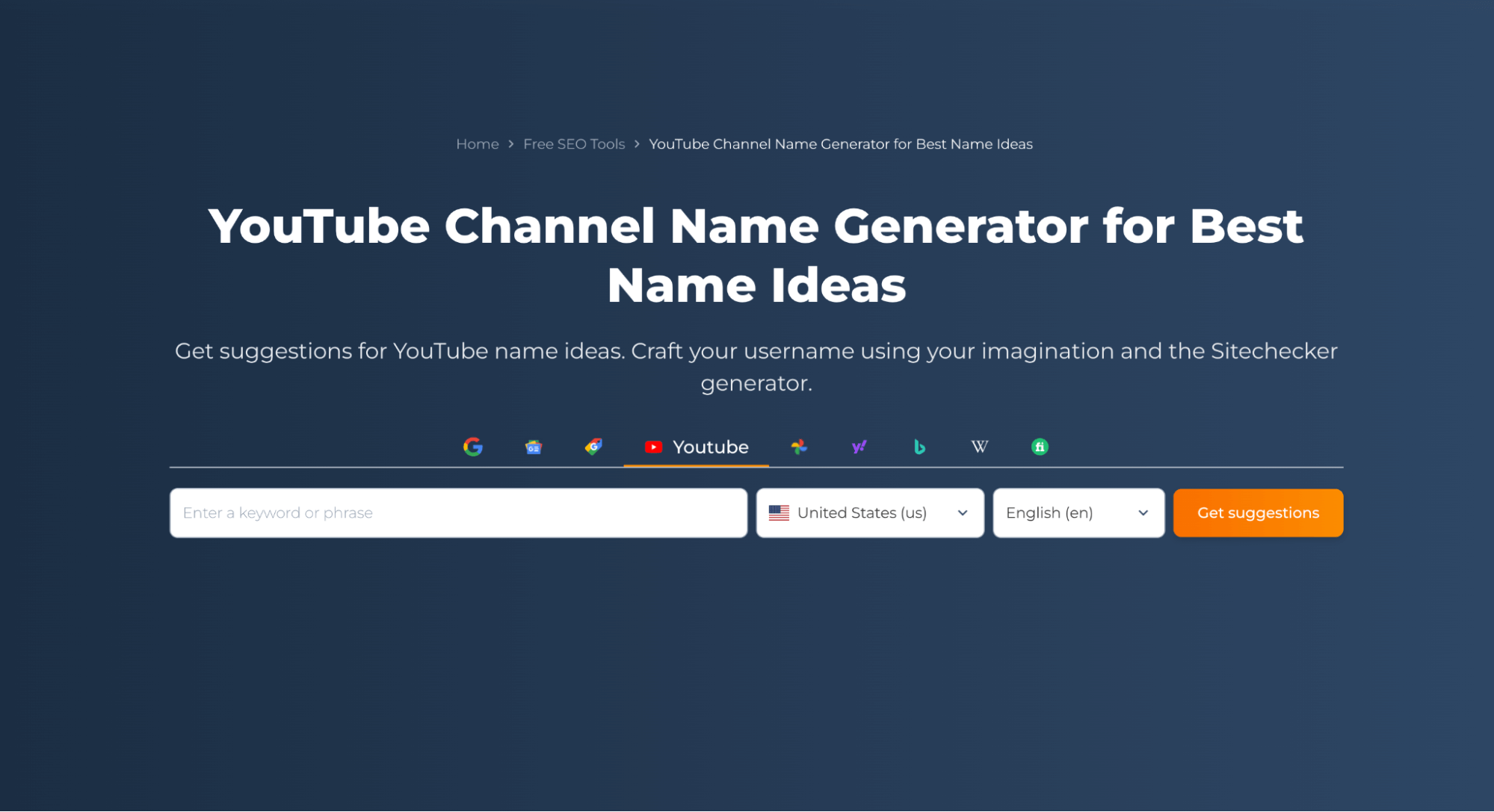 Youtube Channel Name Generator