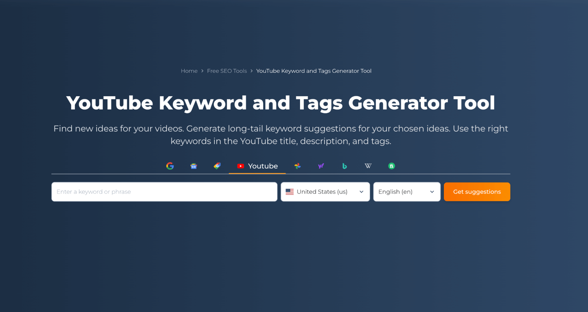 Youtube Keyword and Tag Generator