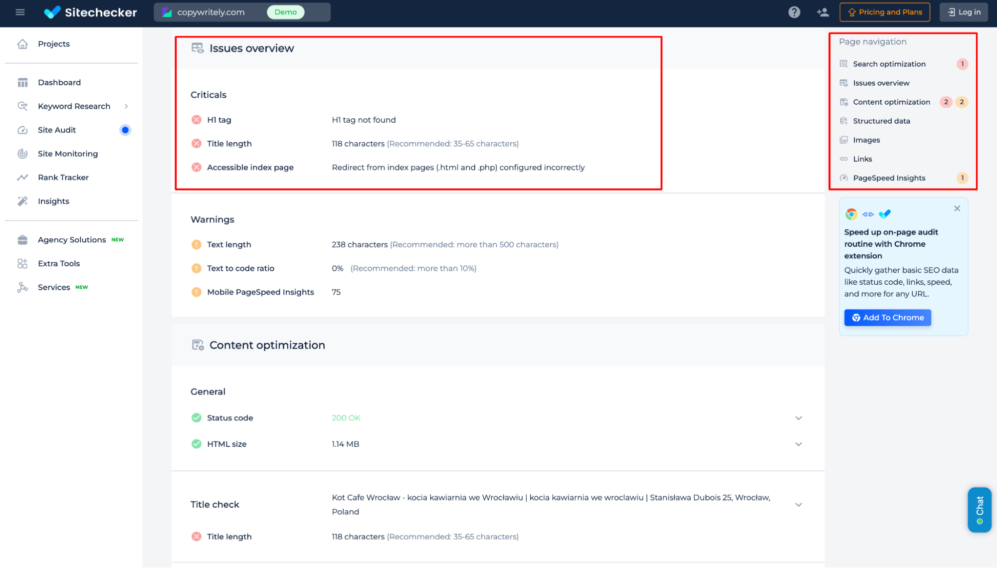 Issues Overview