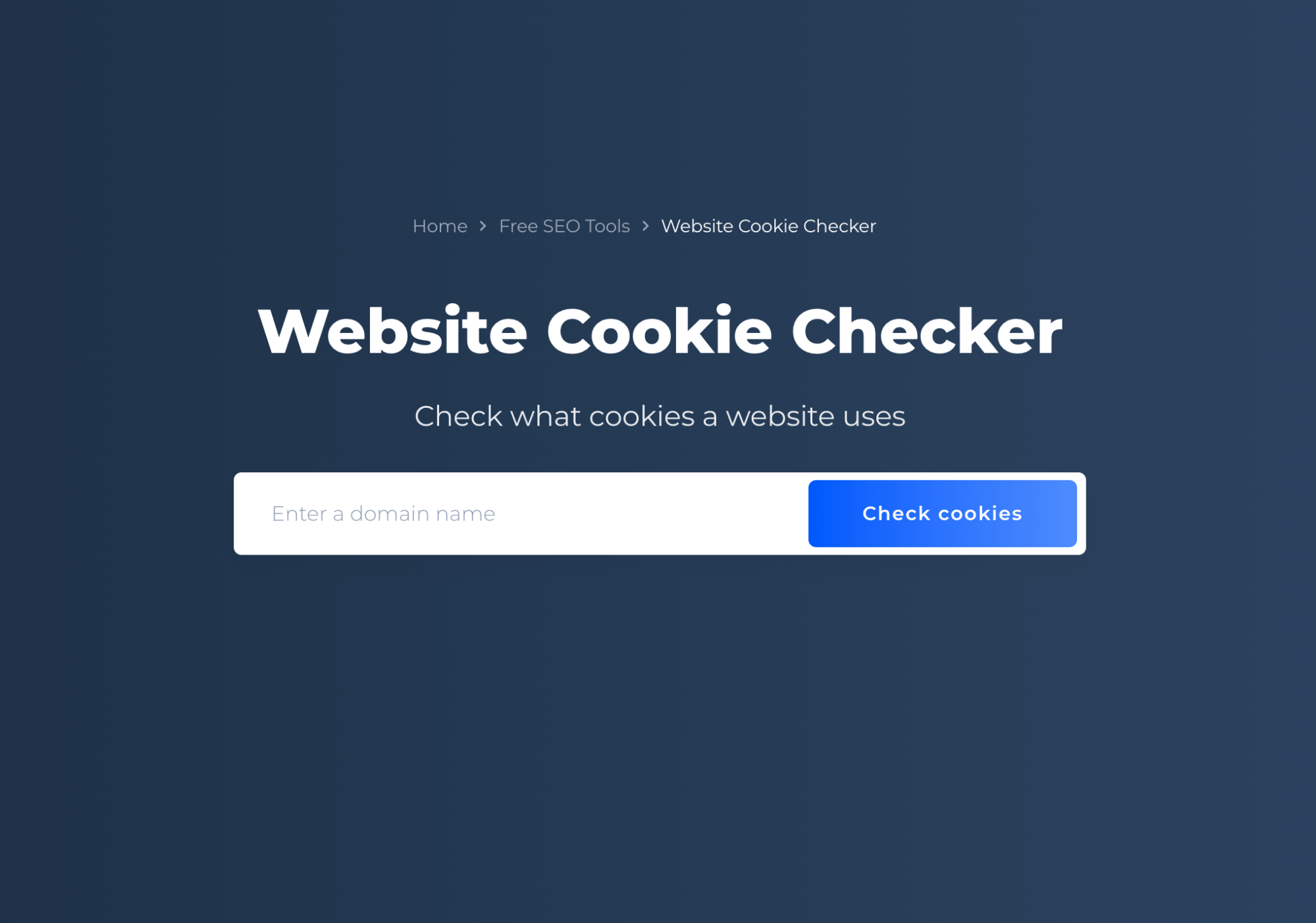 Verificador de cookies do site