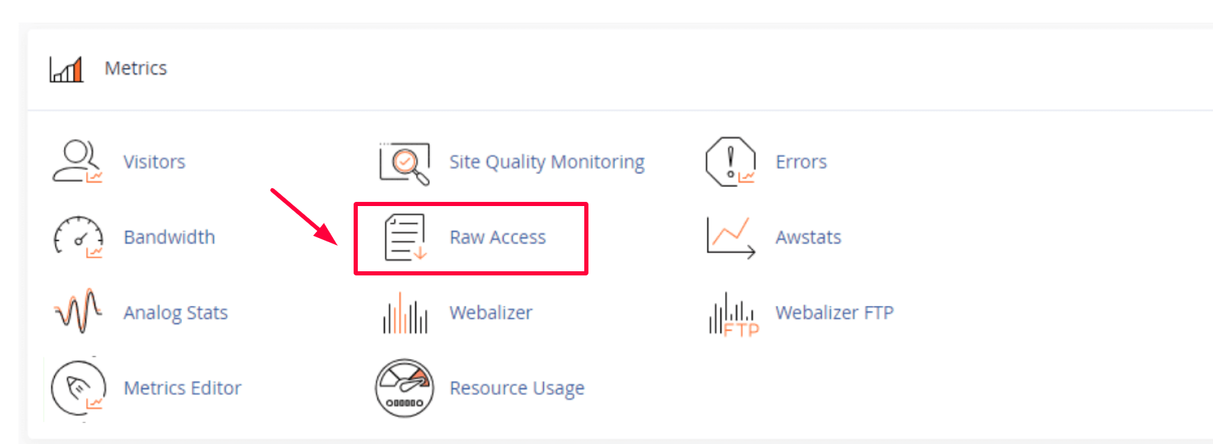 cPanel hosting raw access