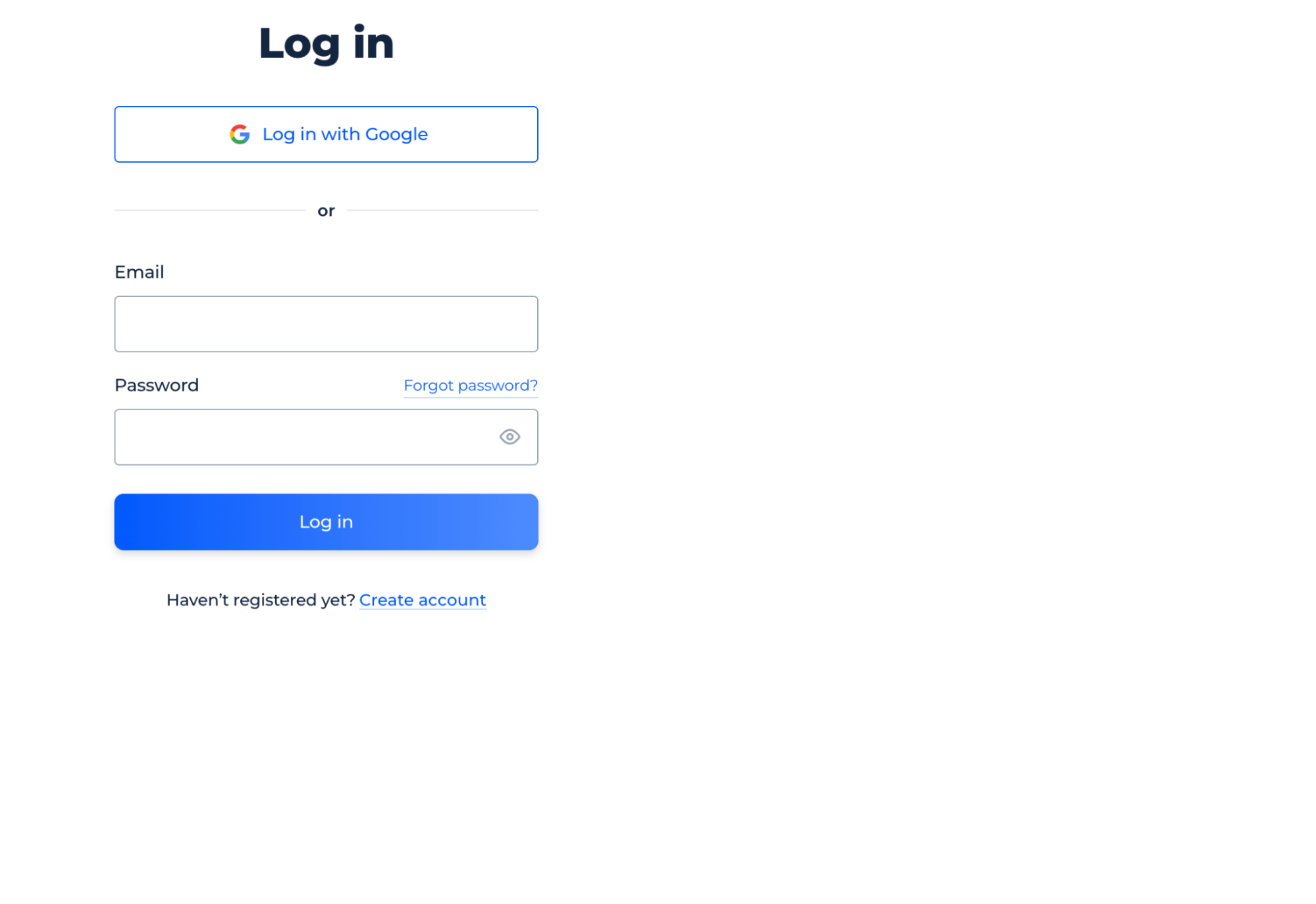 Login form