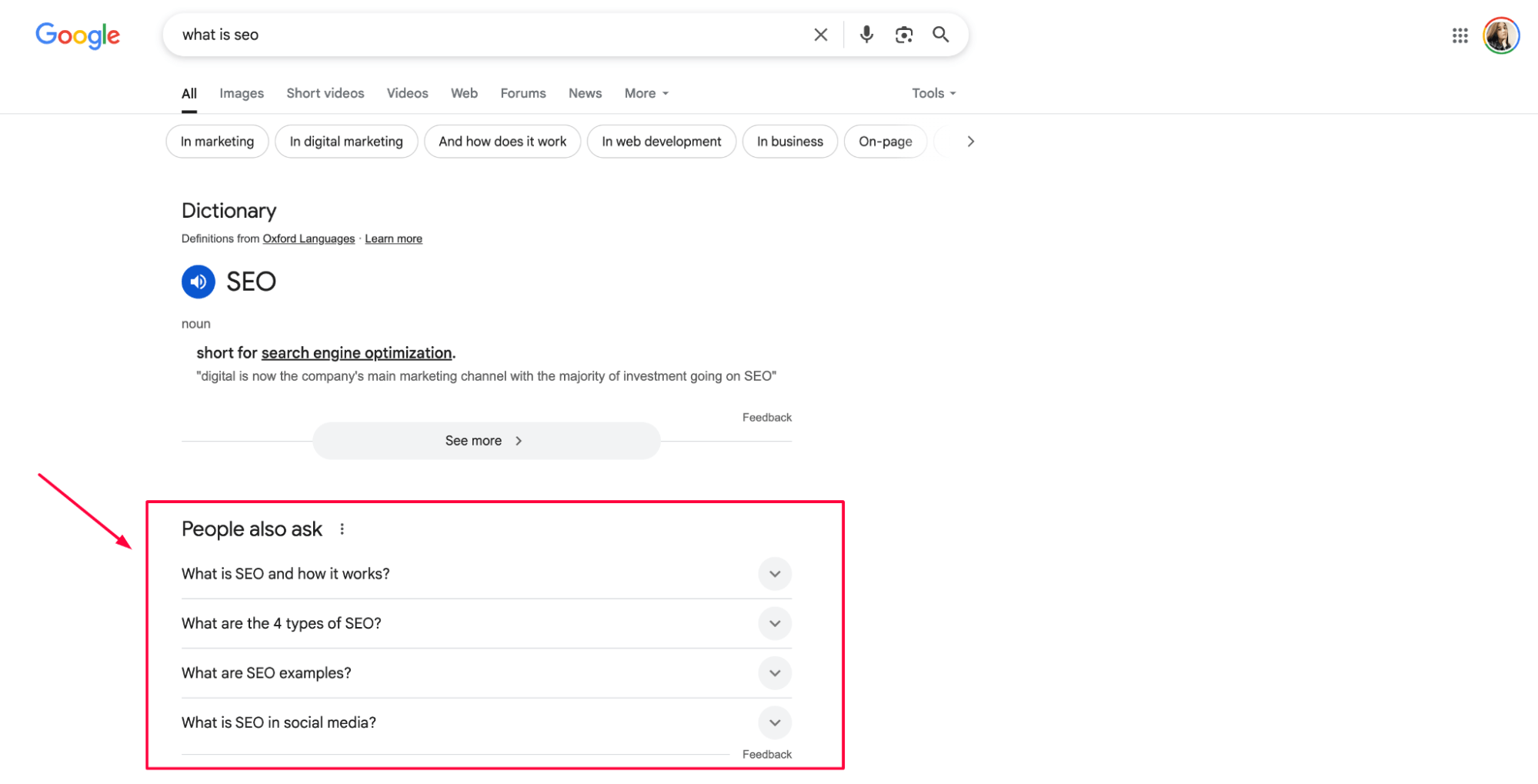 FAQ enhancement SERP