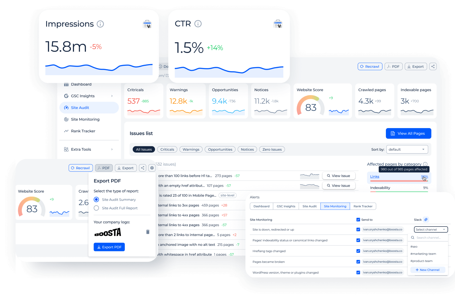 Screaming Frog Alternative for Automated SEO Monitoring