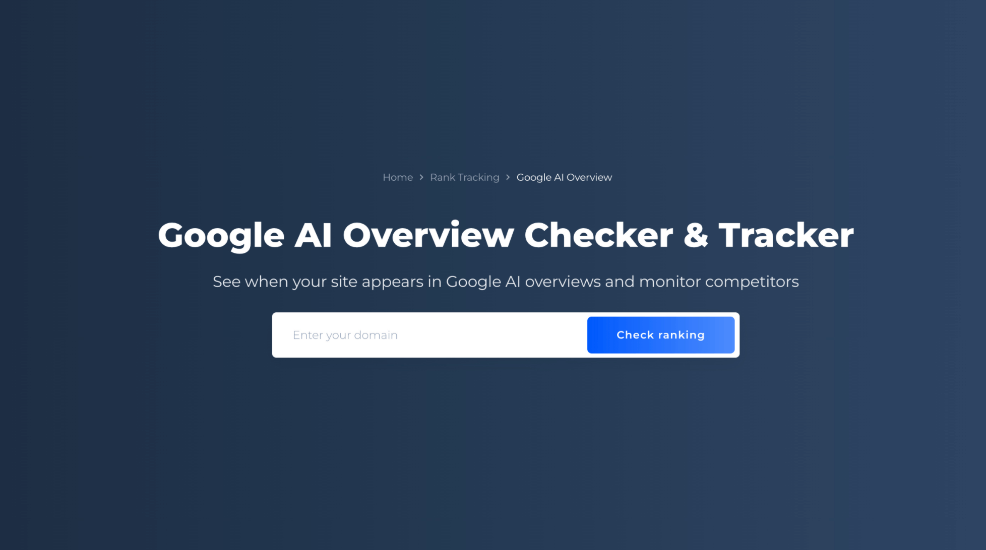 Google AI overview checker