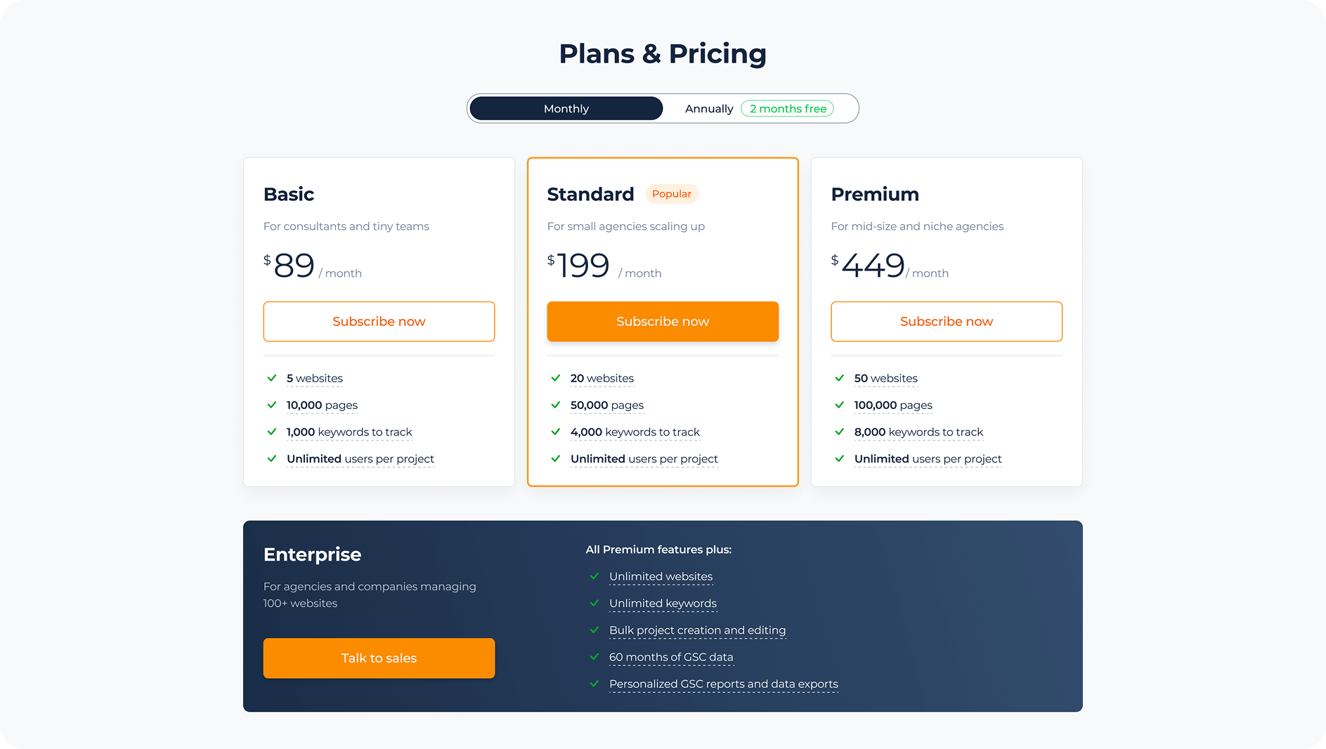Affordable, transparent pricing