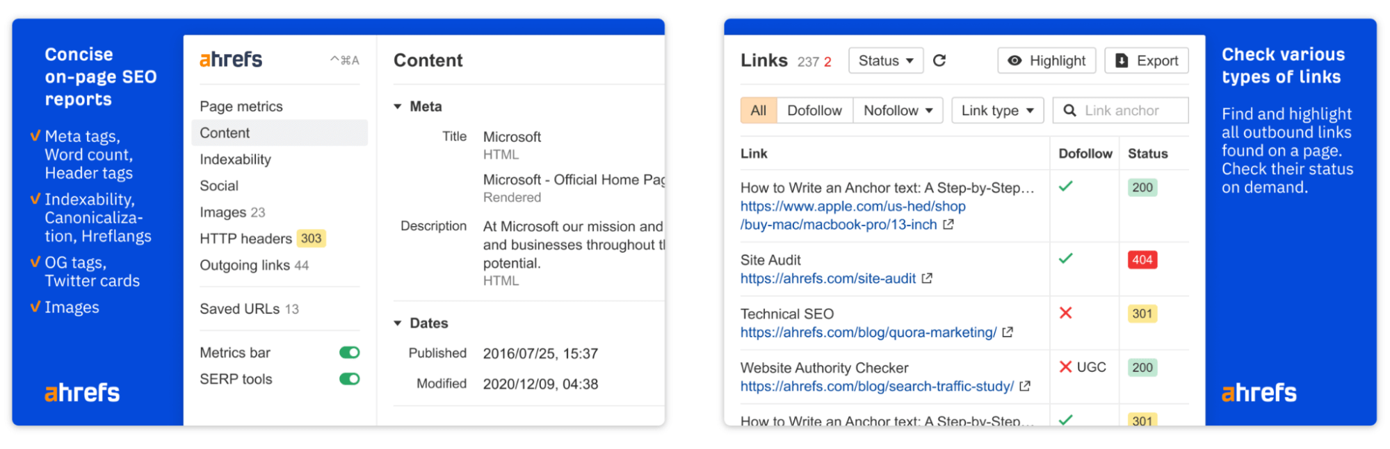 Ahrefs SEO Toolbar