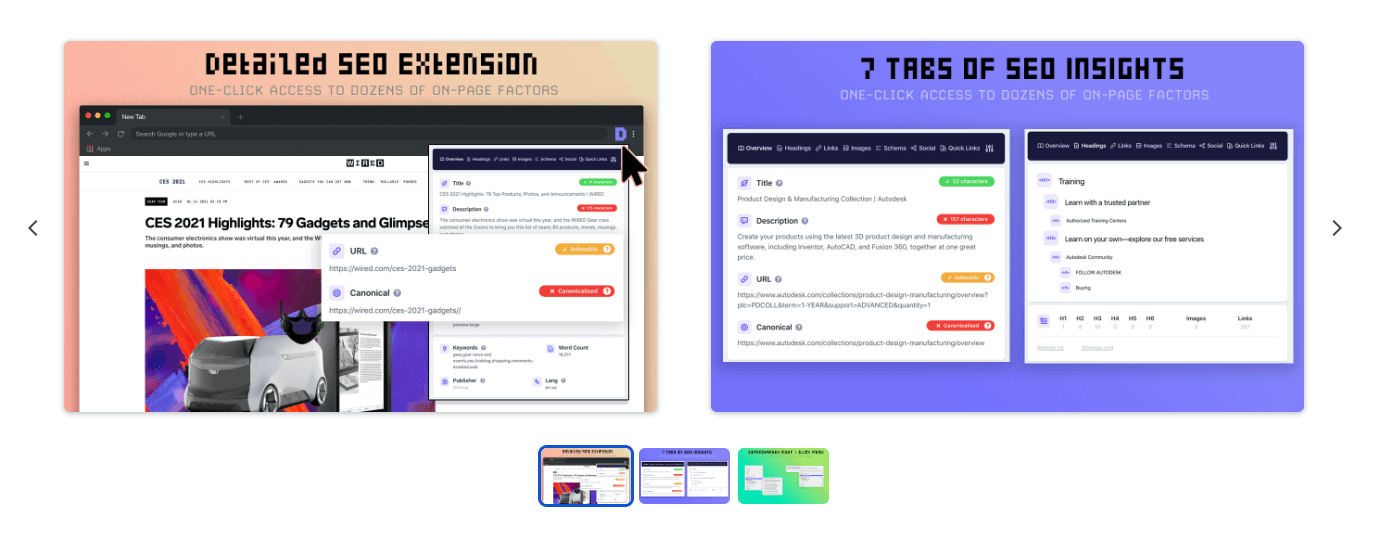 Detailed SEO Extension