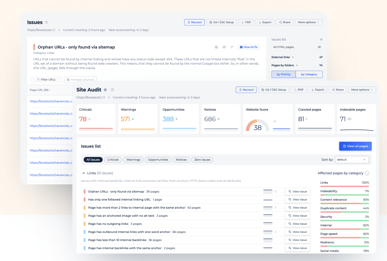 Sitechecker white-label reporting