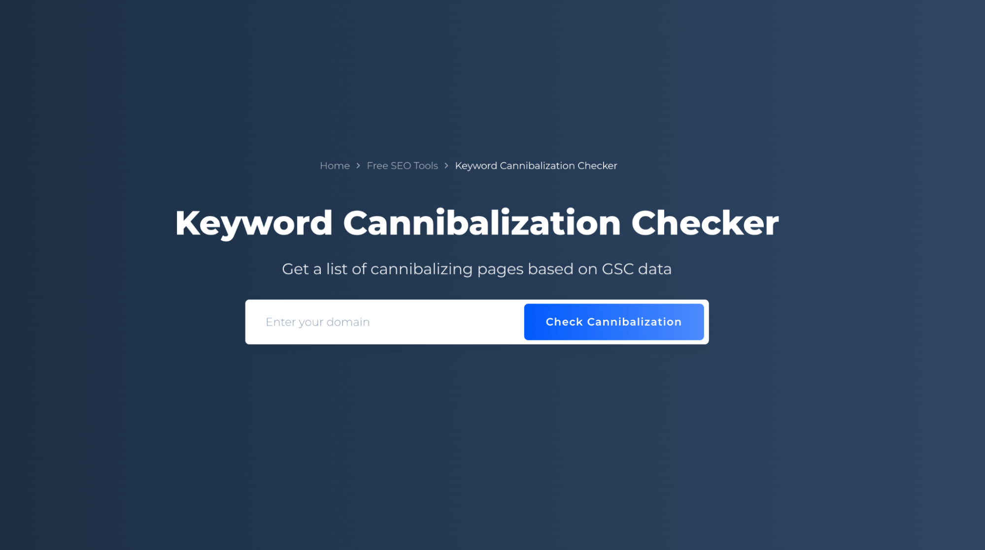 Keyword Cannibalization Checker