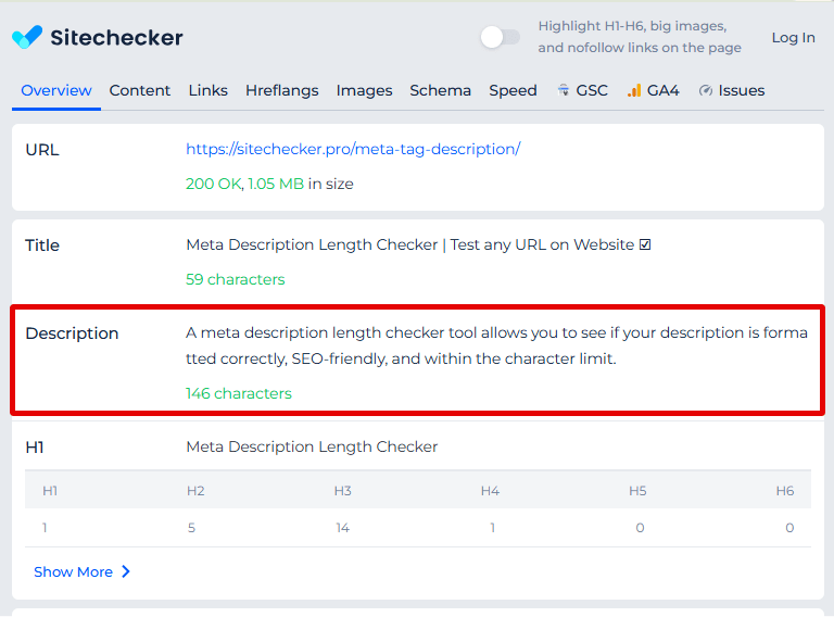 Sitechecker Chrome Extension meta description