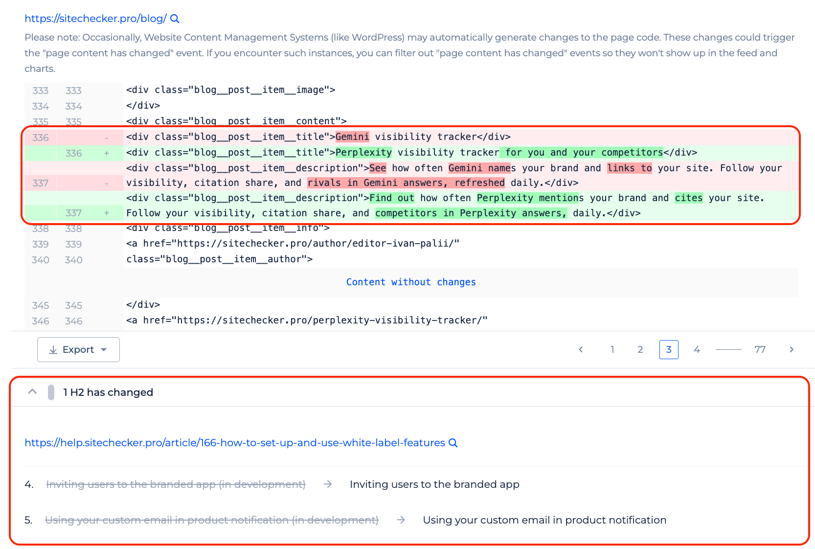 Sitechecker technical site audit and website monitoring