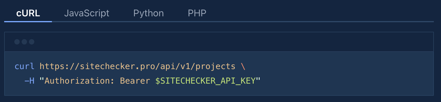 REST API response ready for reporting tools